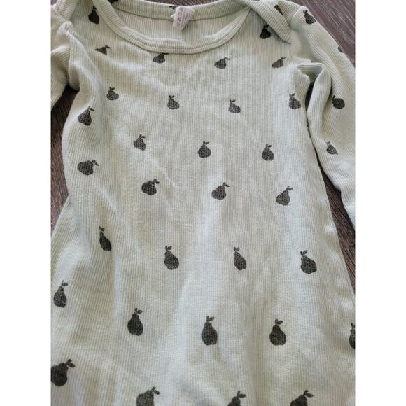 Kate Quinn Baby Pear Green Ribbed Long Sleeve One Piece size‎ 6-9 months #8 - Picture 3 of 5